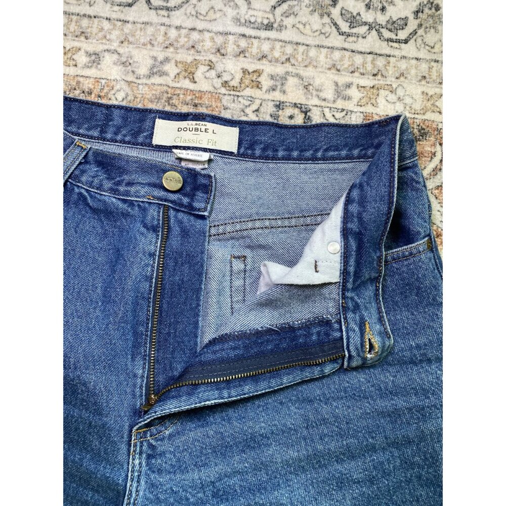 L.L. Bean Double L Classic Fit Jeans Size 12 100% Cotton - Picture 6 of 10